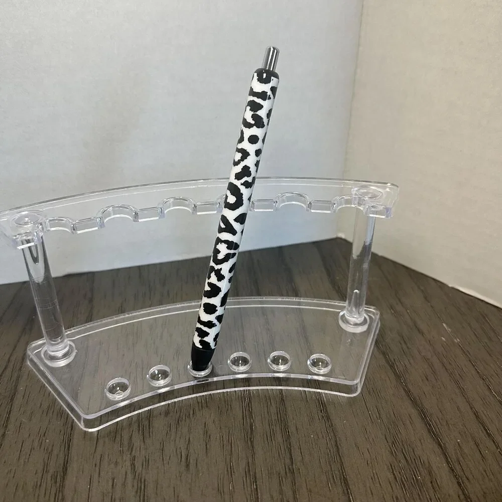 Cheetah print black and white Inkjoy Personalized Pens, Refillable gel pens, Vin